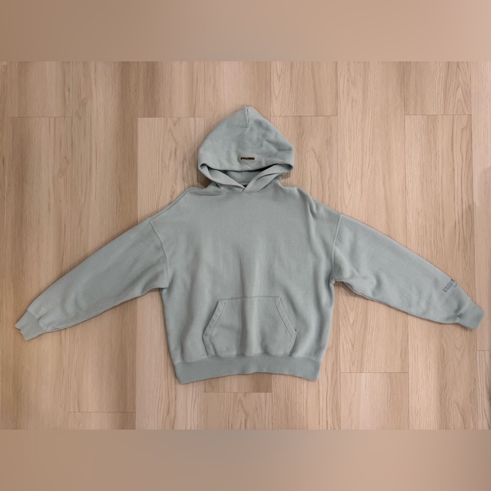Fear of God ESSENTIALS 3M Logo Pullover Hoodie Blue Size XS FW19